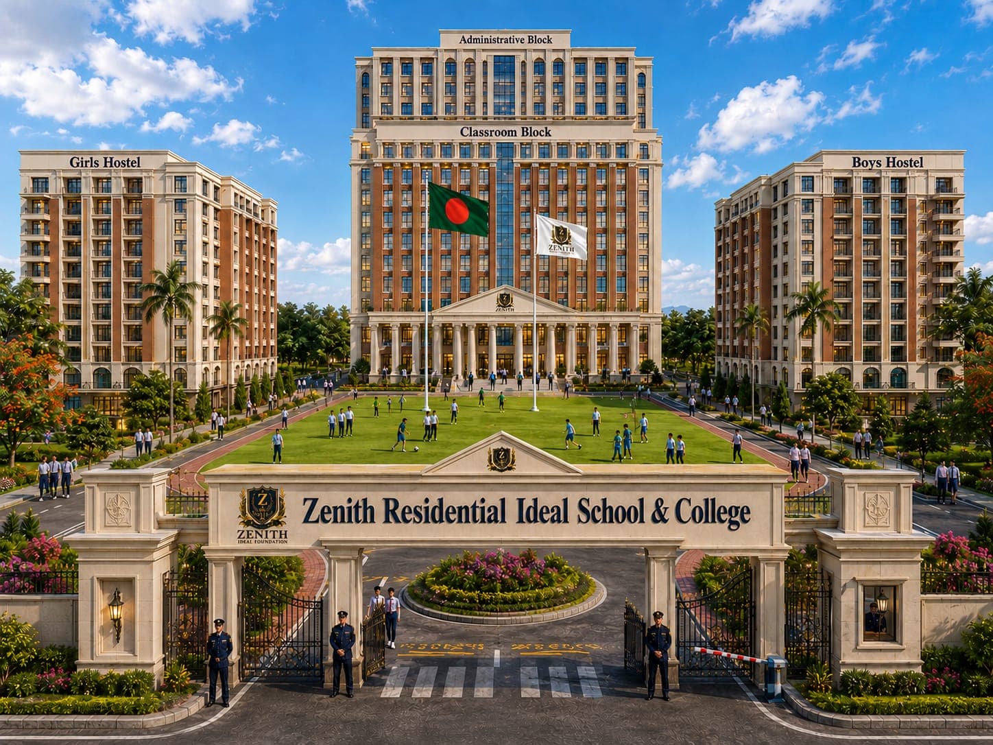 Zenith Residential Model School & College campus
